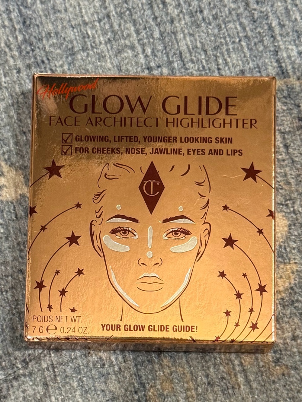 Charlotte Tilbury Glow Glide Face Architect Highlighter - Gilded Gold